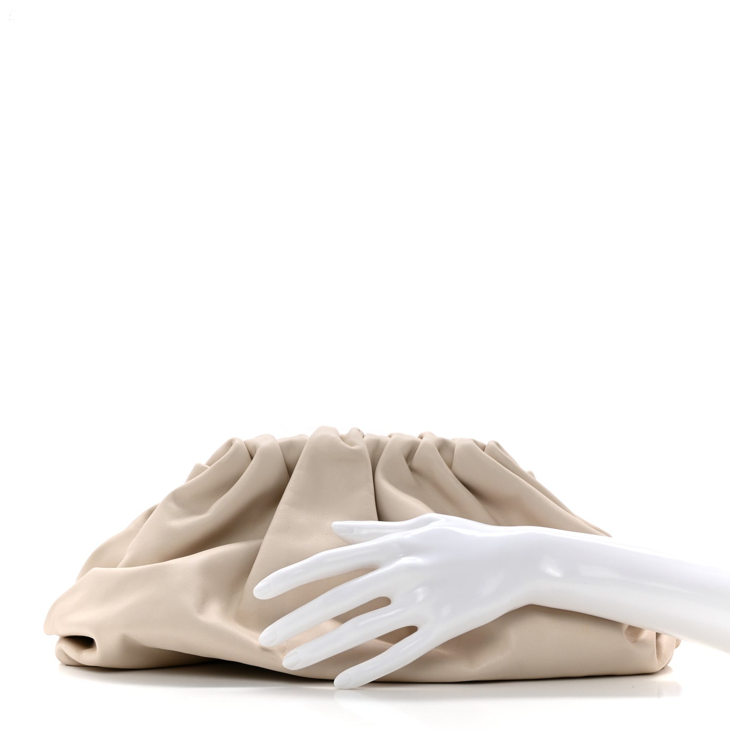 Smooth Butter Calf The Pouch Oversized Clutch Plaster