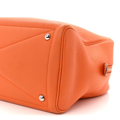 Hermes Taurillon Clemence Victoria II 35 Orange 10 of 11