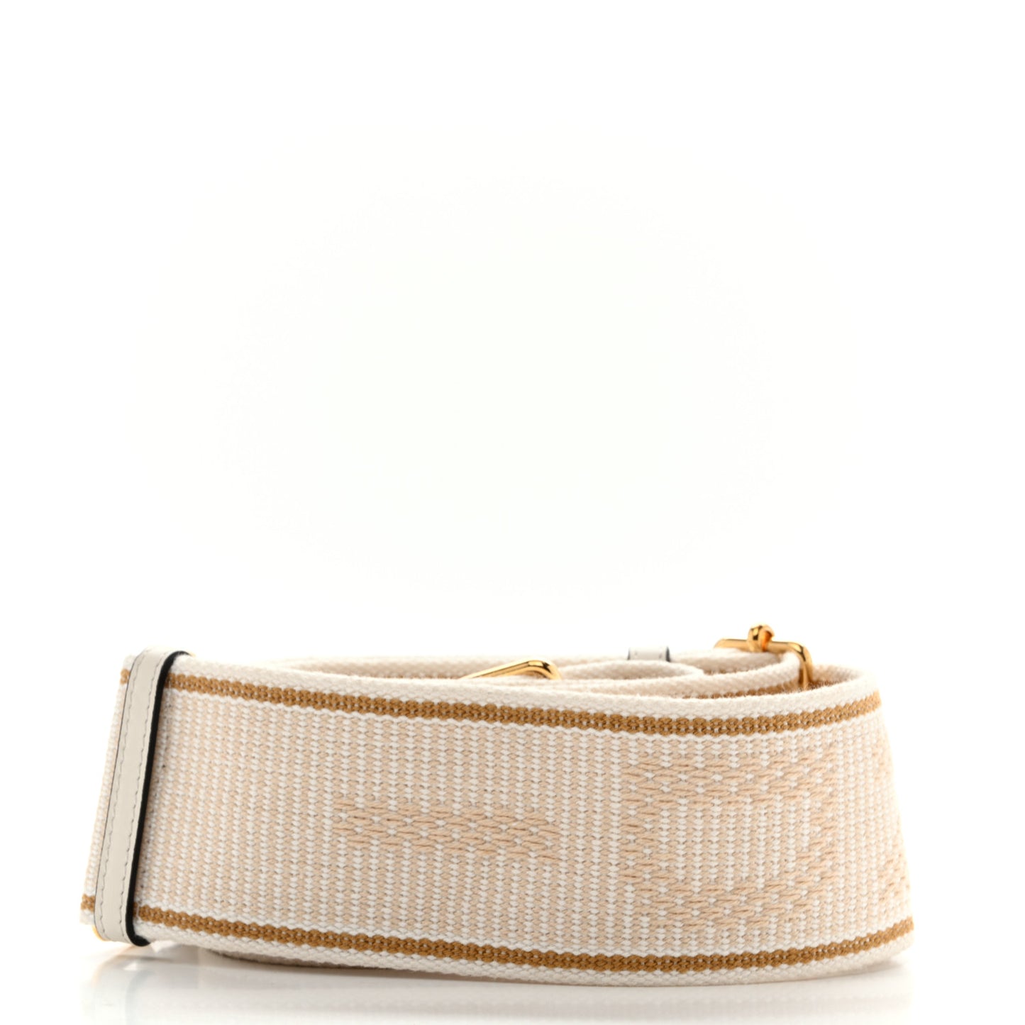 Cannete Ribbon Poly Vitello Century Logo Adjustable Strap You White Garza Ecru