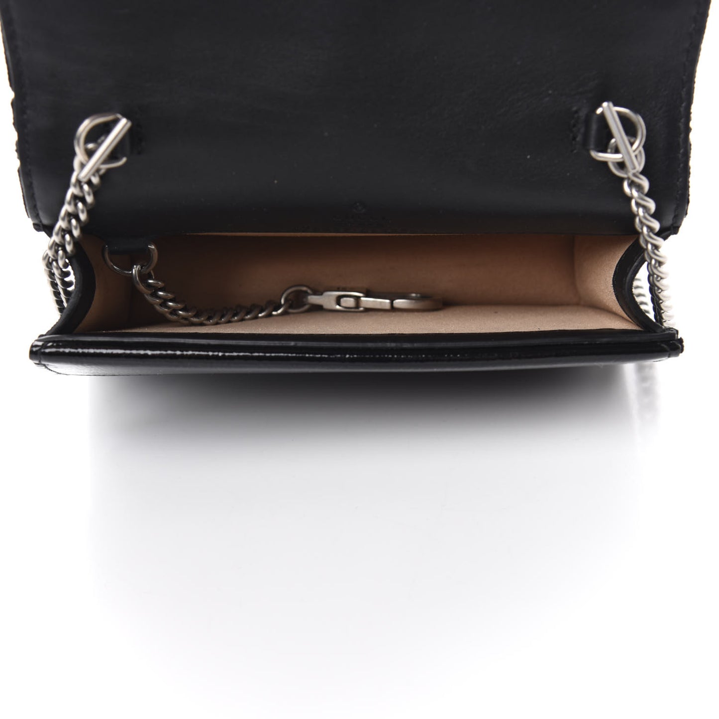 Velvet GG Monogram Super Mini Dionysus Shoulder Bag Black