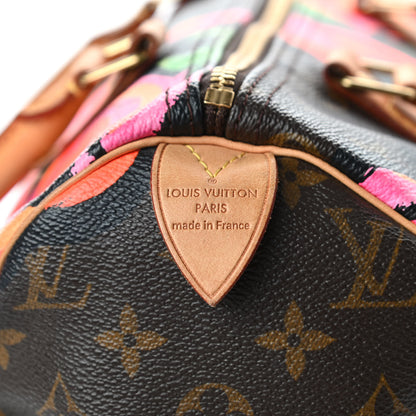 Louis Vuitton Monogram Roses Speedy 30 6 of 9