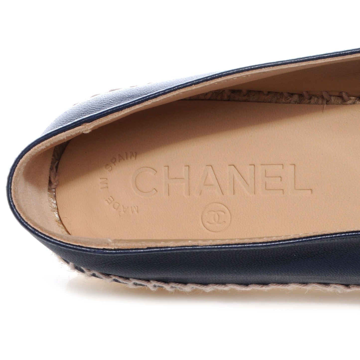 Lambskin Espadrilles Navy Black 40