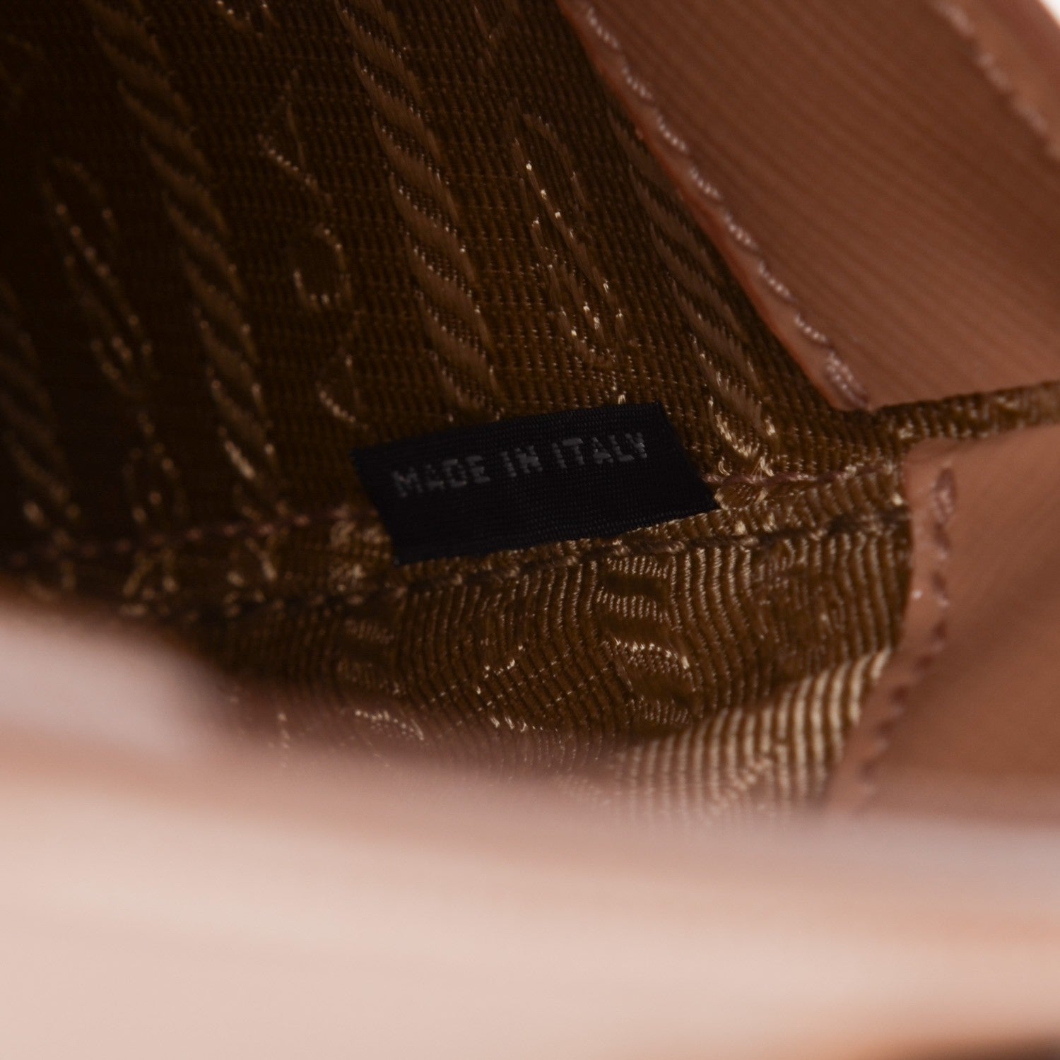 Prada Saffiano Vernice Open Promenade Tote Cammeo 9 of 10