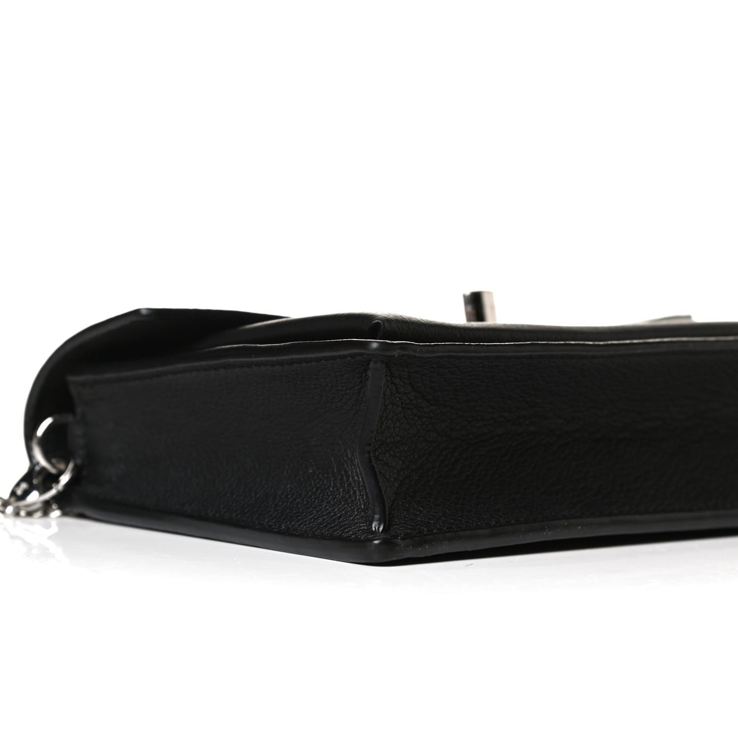 Soft Calfskin My Lockme Chain Pochette Black