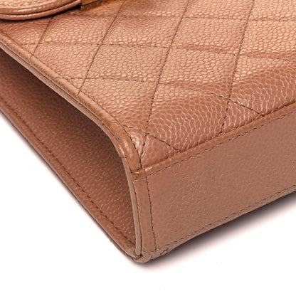 Chanel Caviar Quilted Golden Class Phone Holder Beige 7 of 8