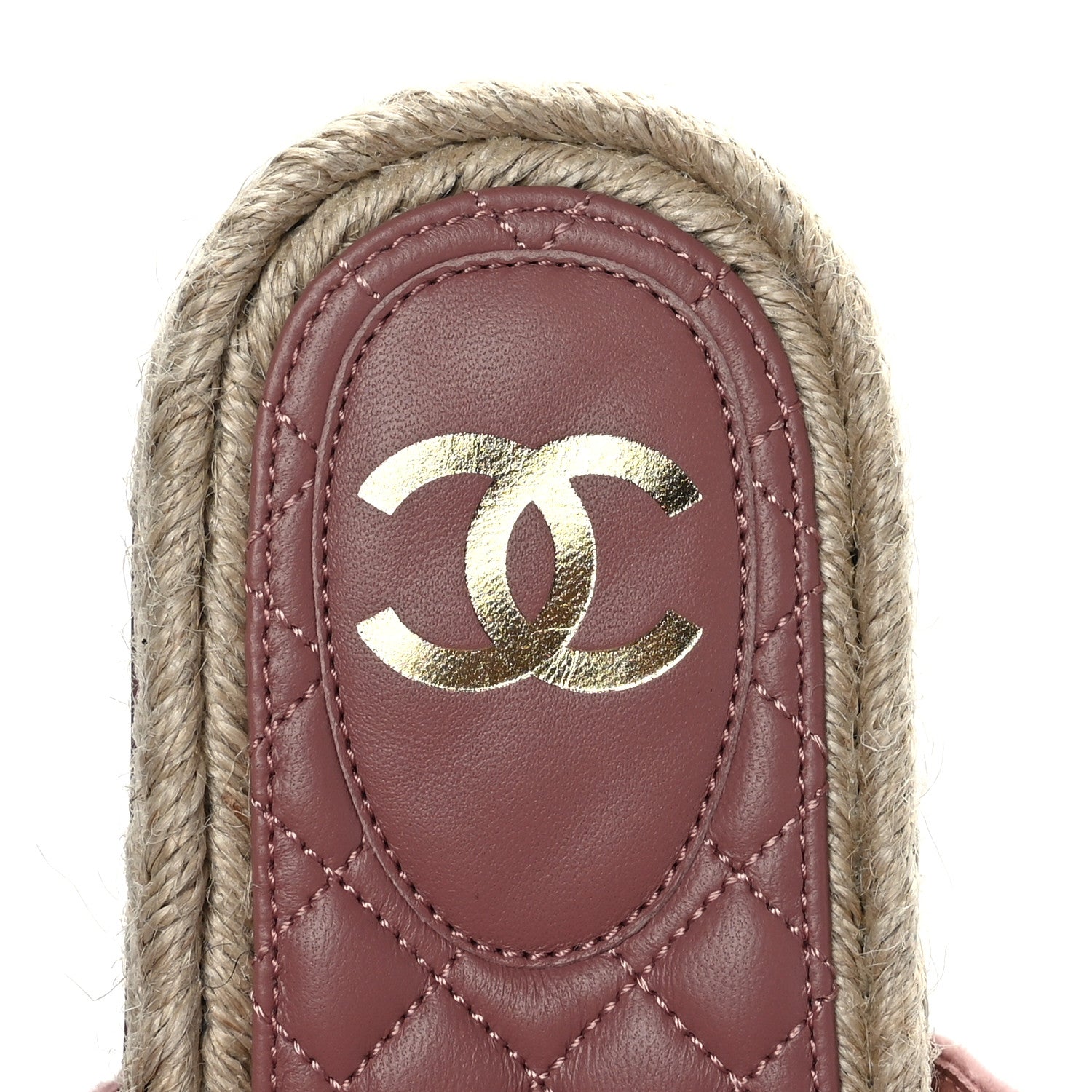 Chanel Velvet Elastic Flat Mules 38 Dark Pink 8 of 8