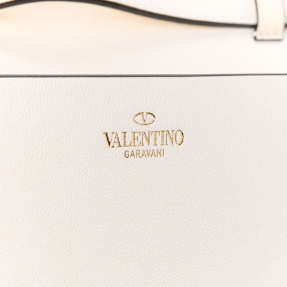 Valentino Garavani VALENTINO GARAVANI Nappa Atelier 03 Rose Edition Small Flap Crossbody Bag Ivory 9 of 13
