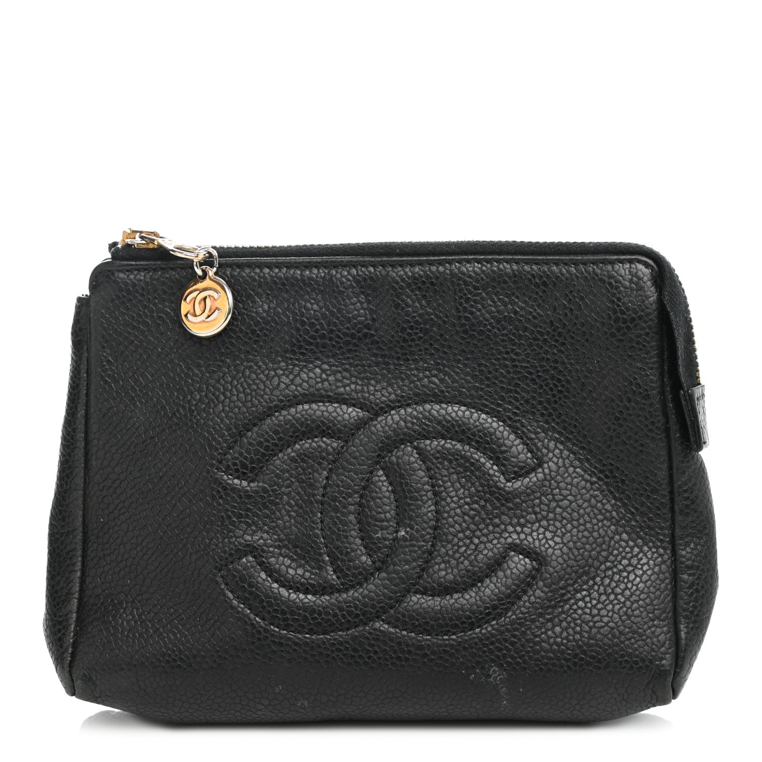 Chanel Caviar CC Cosmetic Pouch Black 1 of 12
