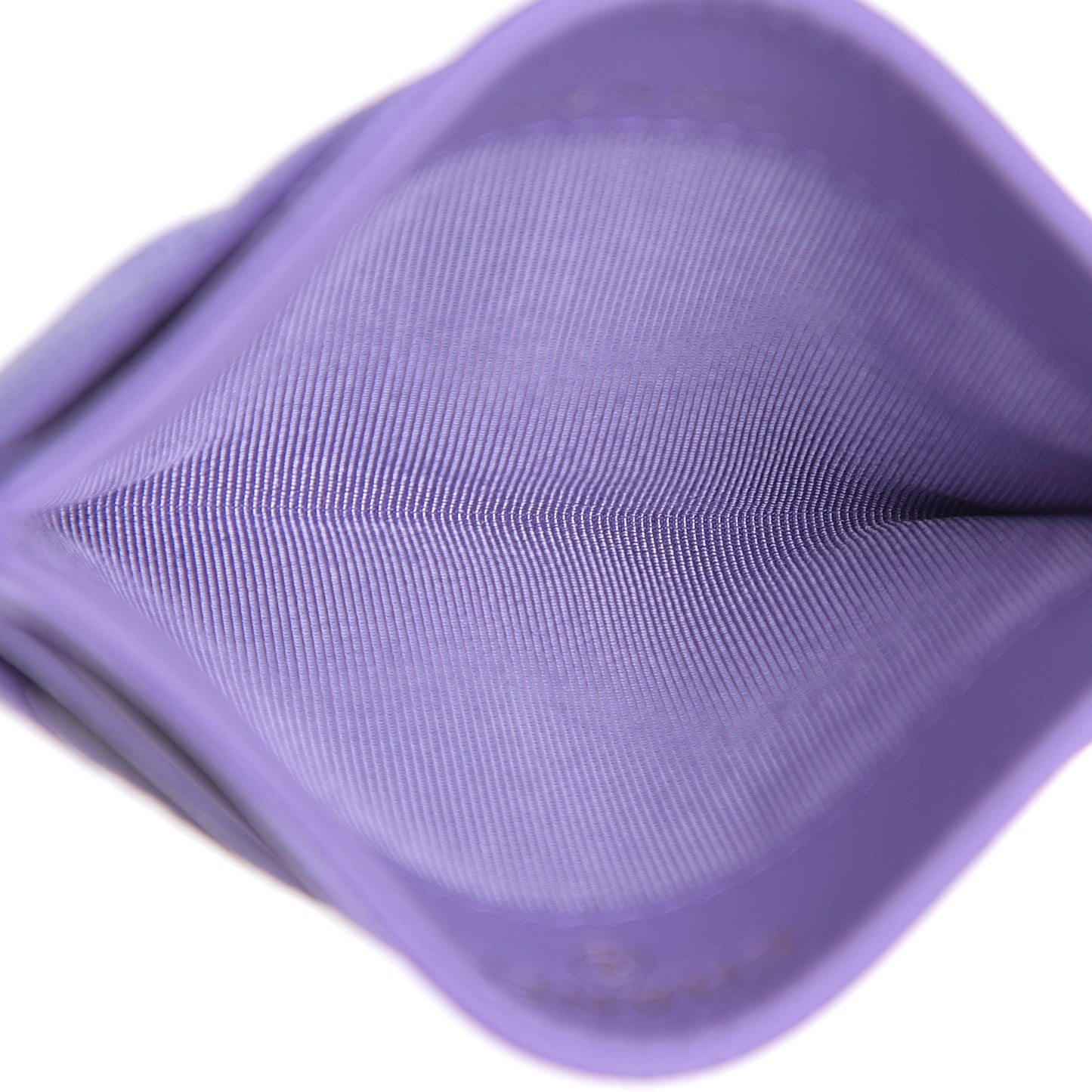 Caviar Quilted Card Holder Purple