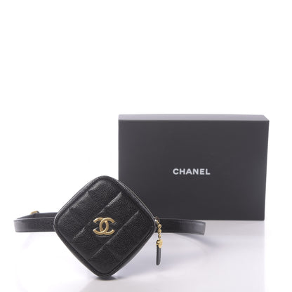 Chanel Caviar Quilted Coin Purse Belt Bag Black 11 of 11
