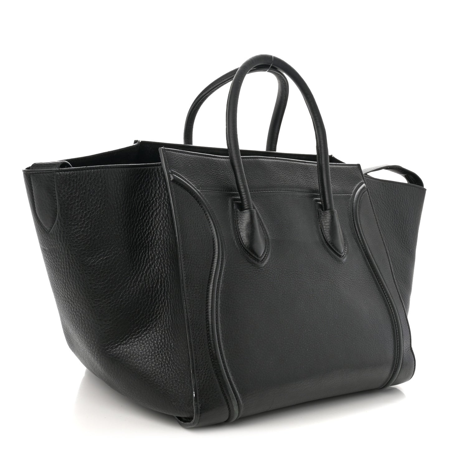 Supple Calfskin Medium Phantom Luggage Black