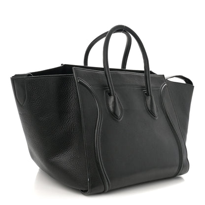 Celine Supple Calfskin Medium Phantom Luggage Black 3 of 22