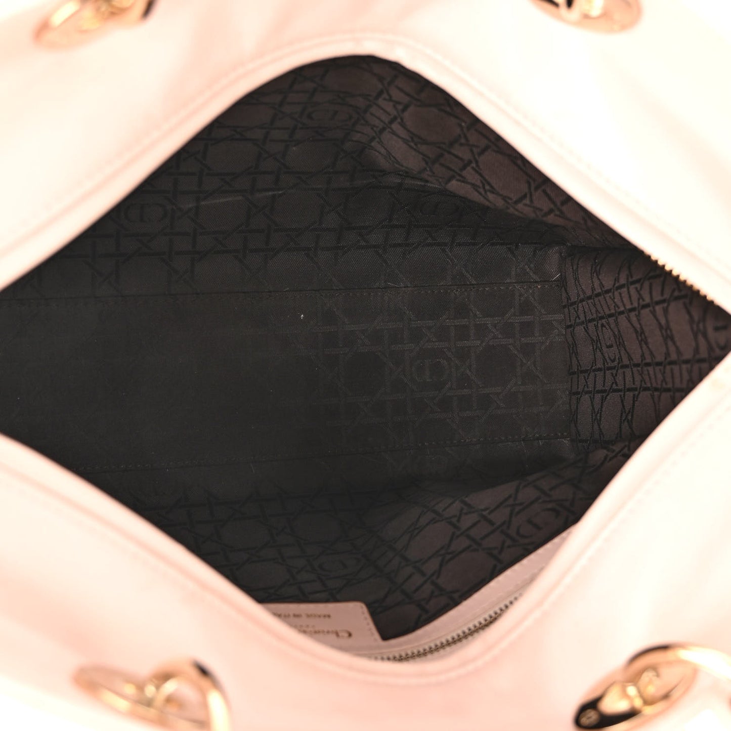 Lambskin Cannage Large Lady Dior Light Pink