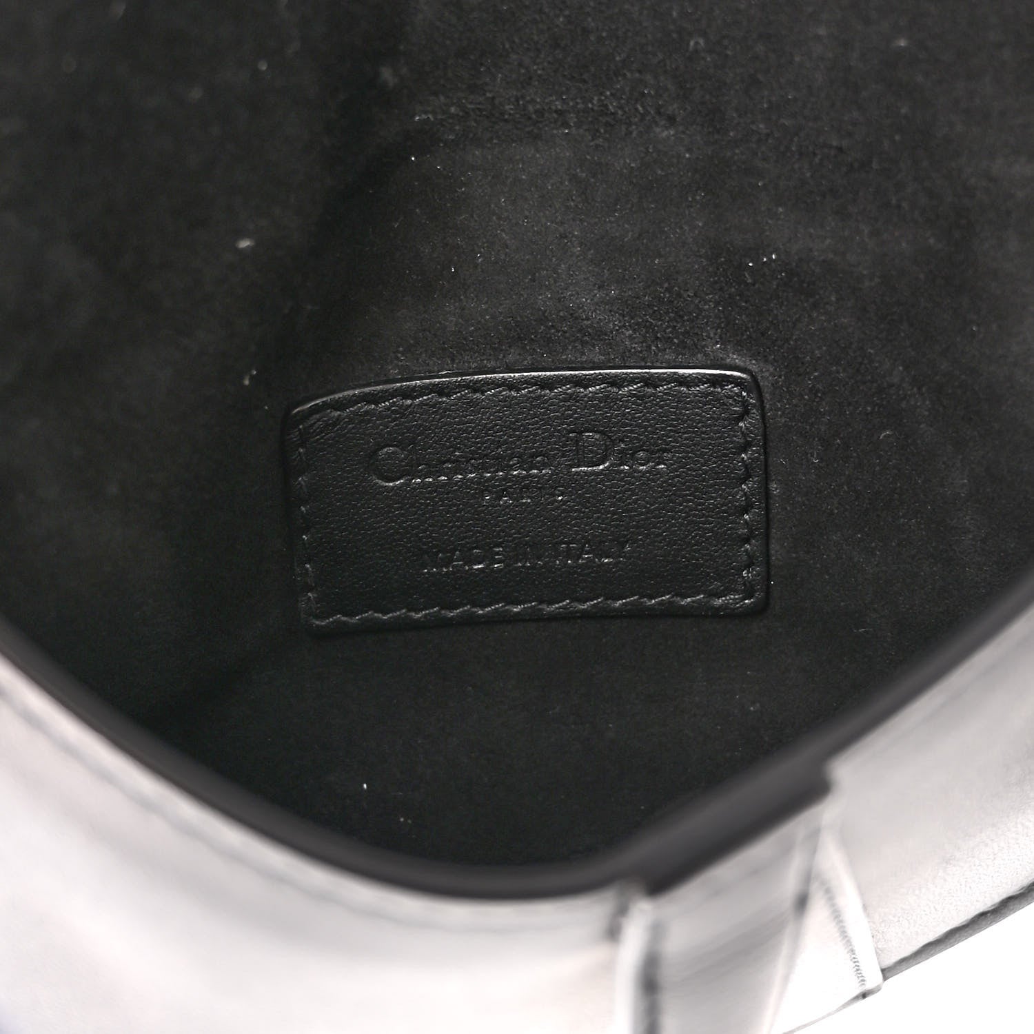 Christian Dior Ultra Matte Calfskin Saddle Belt Bag Black 6 of 9