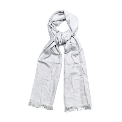 Hermes Cashmere Silk New Libris Confettis D'Ex Libris Stole Gris Nuage 1 of 4