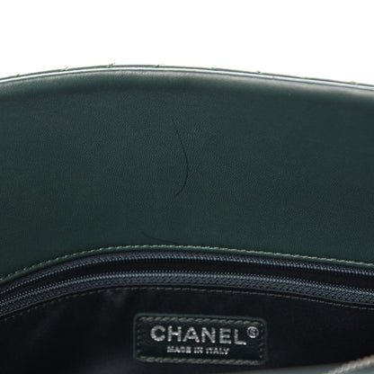 Chanel Lambskin Quilted CC Crossing Shopping Tote Green 10 of 10