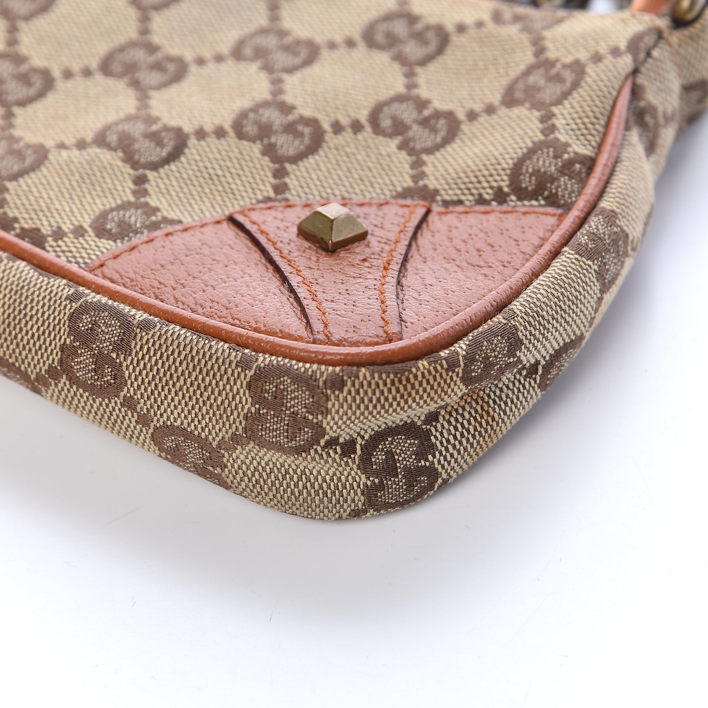 Monogram Horsebit Nail Chain Pochette Orange