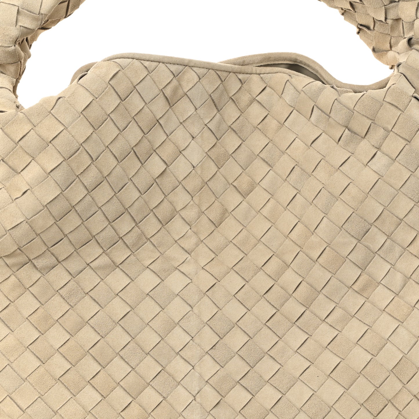 Suede Intrecciato Large Hop Ecru