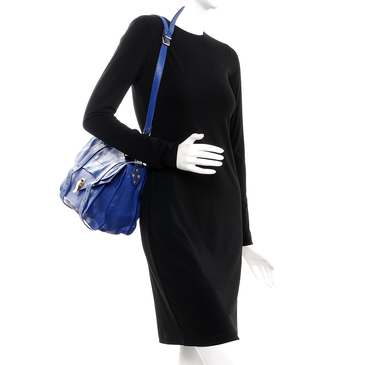 Lambskin Medium PS1 Satchel Royal Blue