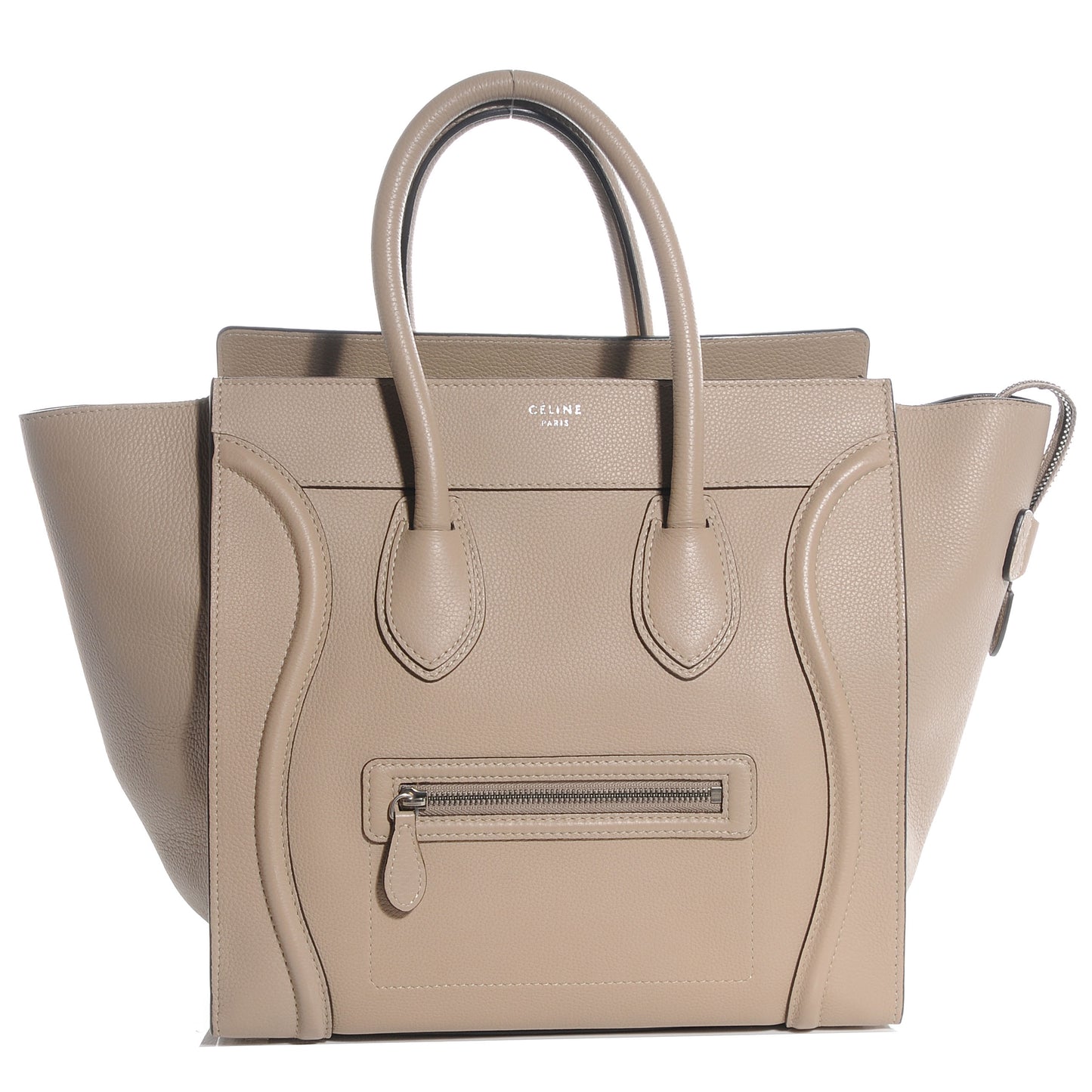 Drummed Calfskin Mini Luggage Dune