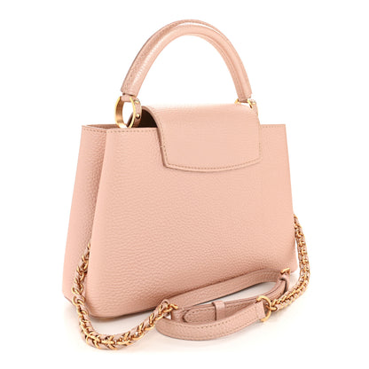 Louis Vuitton Metallic Taurillon Capucines BB Pearly Pink 3 of 10