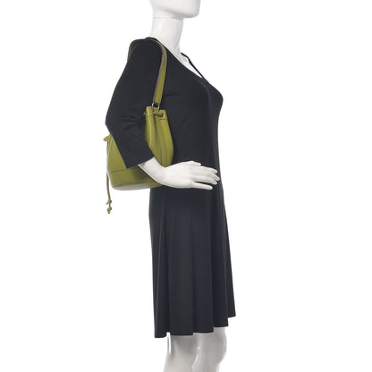 Hermes Taurillon Clemence Market Drawstring 18 Vert Anis 2 of 12