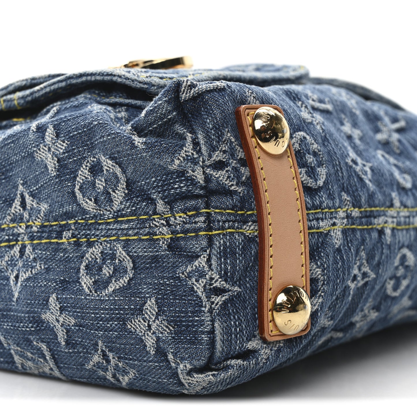 Monogram Denim Baggy PM Blue