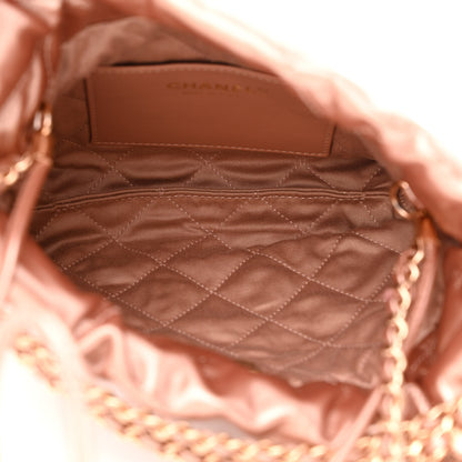 Chanel Metallic Calfskin Quilted Mini Chanel 22 Copper 5 of 10