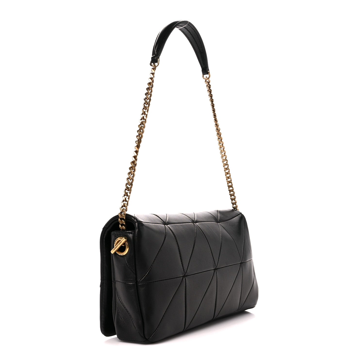 Saint Laurent Lambskin Patchwork Monogram Medium Jamie Black 3 of 11