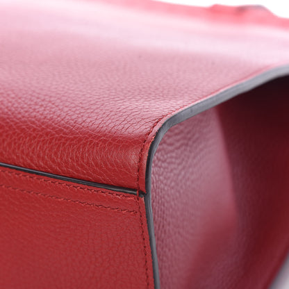 Gucci Calfskin Medium GG Marmont Top Handle Bag Vulcanic Red 10 of 12
