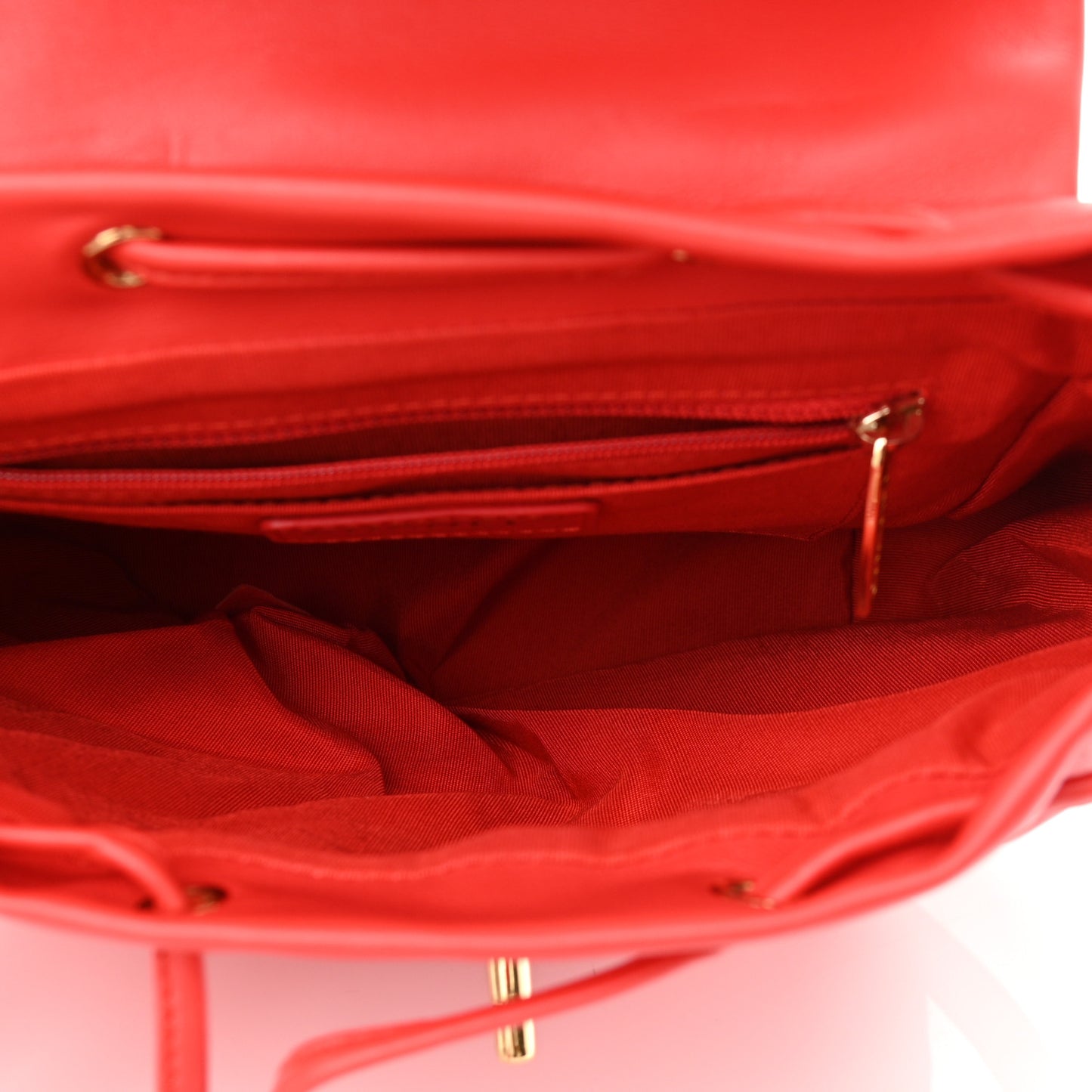 Lambskin Quilted Small Urban Spirit Backpack Red