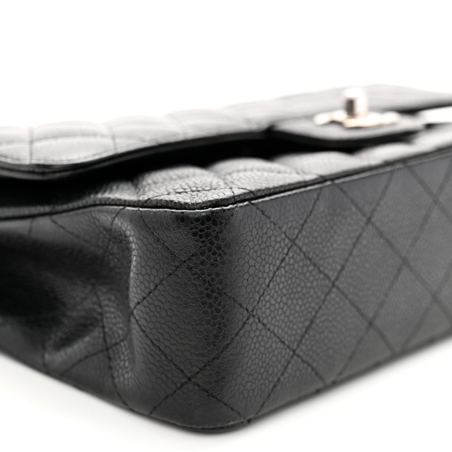 Chanel Caviar Quilted Medium Double Flap Black 9 of 11