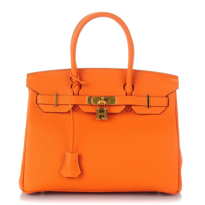 Hermes Togo Birkin 30 Orange 1 of 23