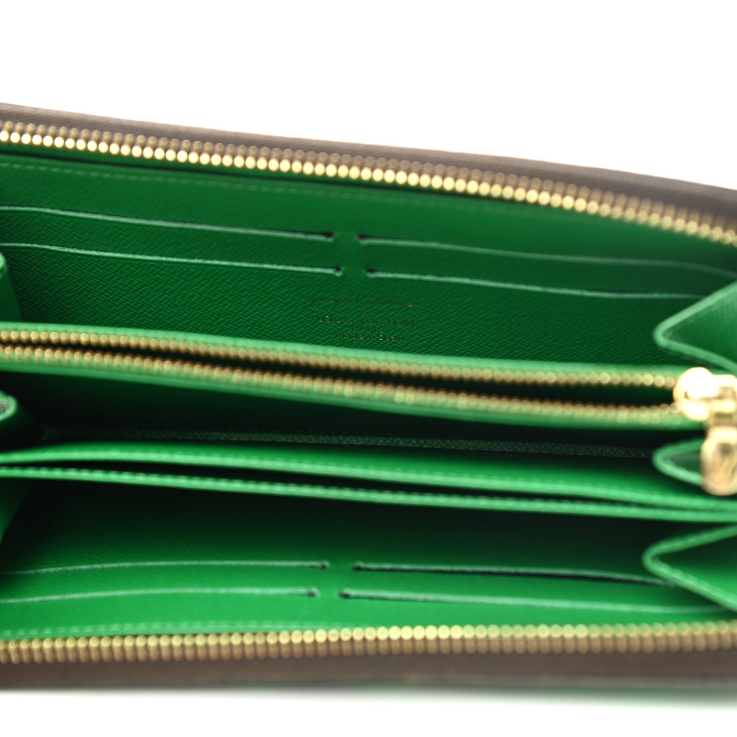 Monogram Kusama Pumpkin Dots Zippy Wallet Green