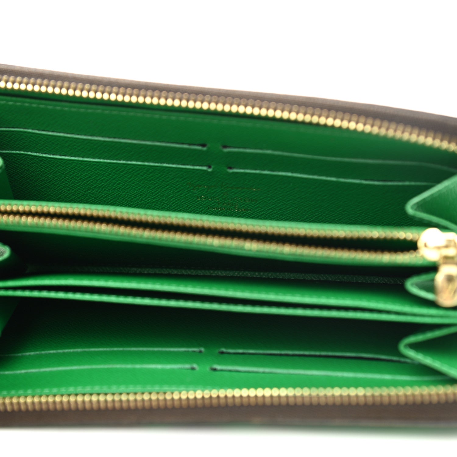 Louis Vuitton Monogram Kusama Pumpkin Dots Zippy Wallet Green 5 of 11