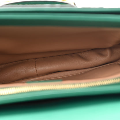 Gucci Snakeskin Horsebit 1955 Shoulder Bag Green 5 of 13