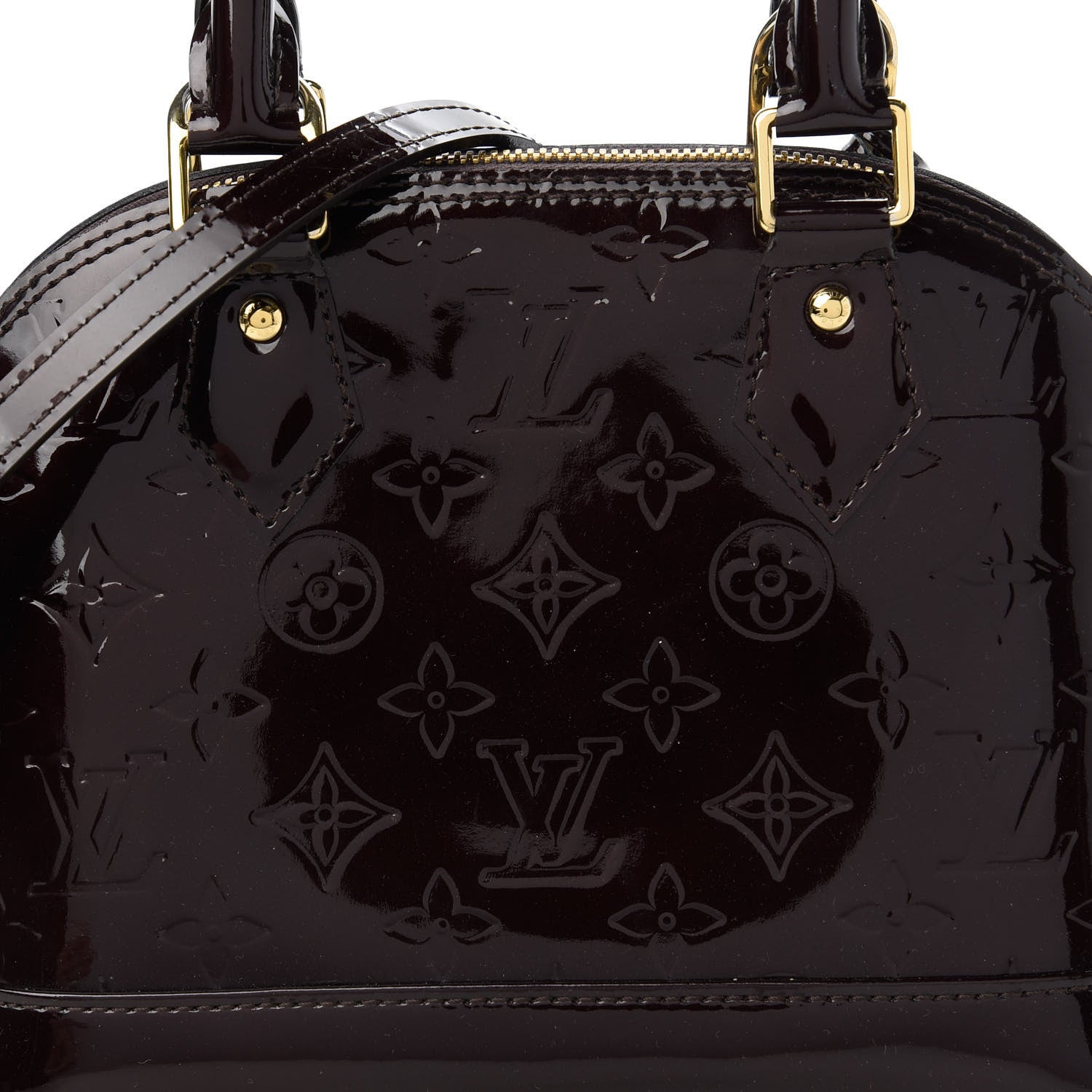 Louis Vuitton Vernis Alma BB Amarante 10 of 10