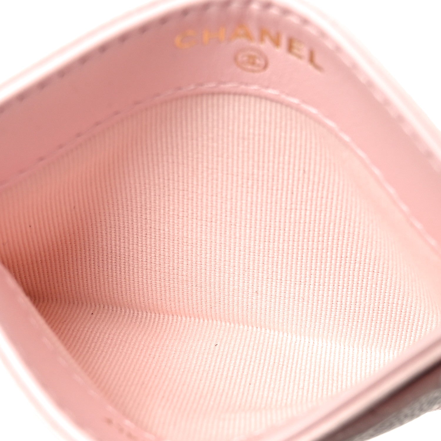 Chanel Caviar Quilted Card Holder Light Pink 7 of 9