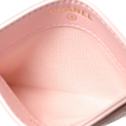 Chanel Caviar Quilted Card Holder Light Pink 7 of 9