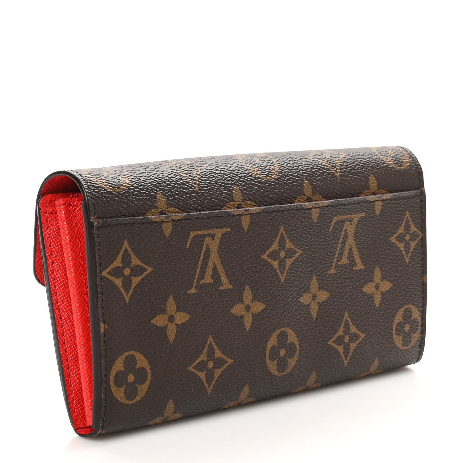 Louis Vuitton Monogram Sarah Wallet NM Coquelicot 3 of 9