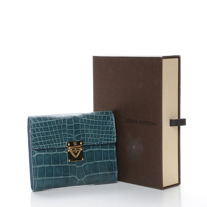 Louis Vuitton Alligator Koala Wallet Blue 8 of 8