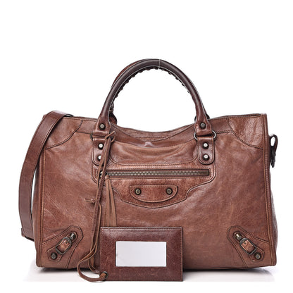 Balenciaga Agneau Classic Hardware City Castagna 1 of 18