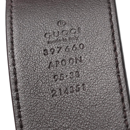 Gucci Moon Calfskin Nickel Double G 40mm Belt 95 38 Dark Cocoa 4 of 4