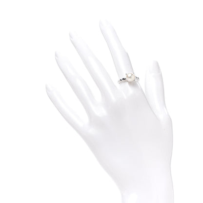 Mikimoto 14K White Gold Akoya Pearl 7.5mm Ring 53 6.5 2 of 4