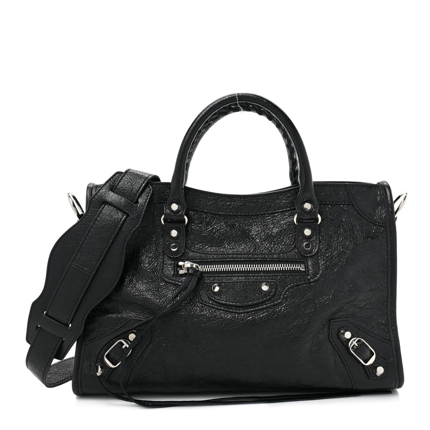 Agneau Classic Silver Hardware S City Black