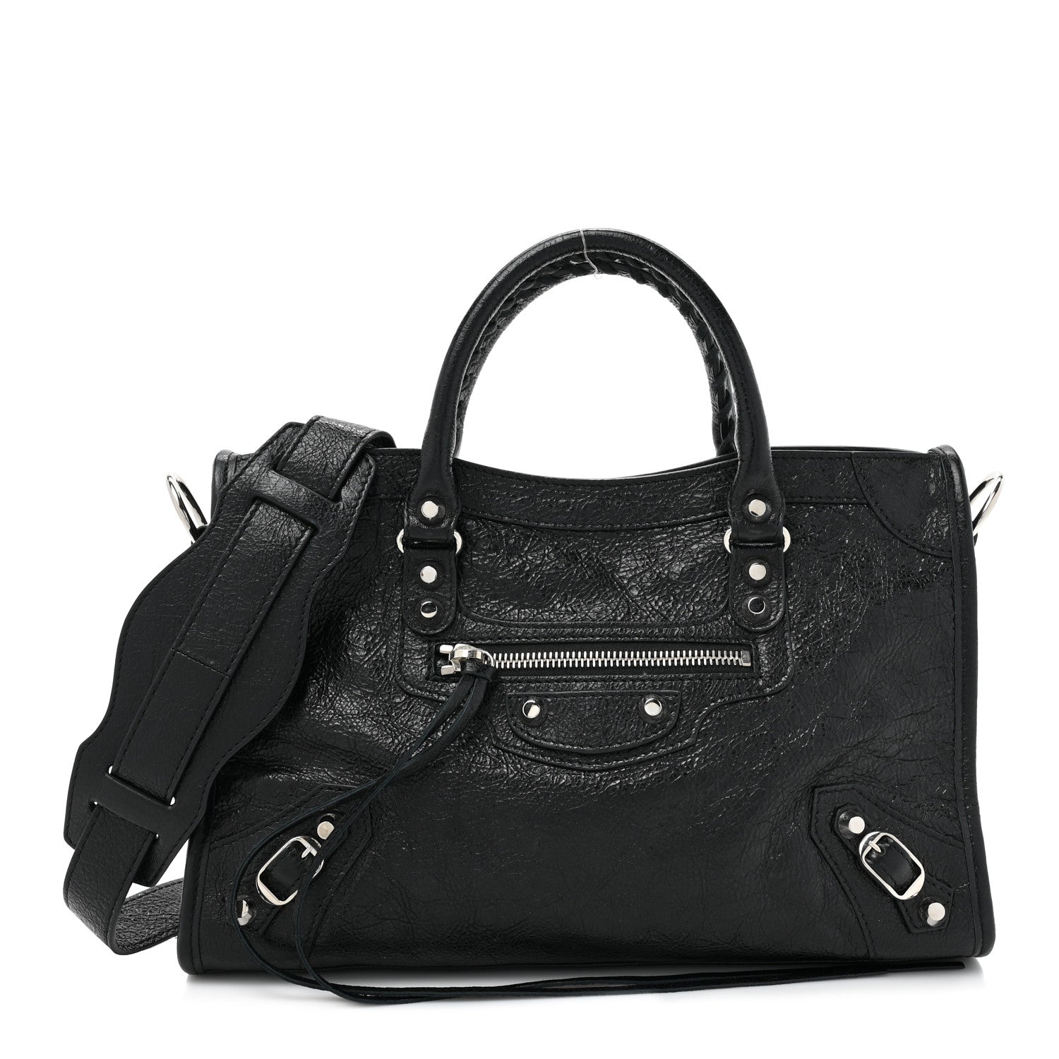 Balenciaga Agneau Classic Silver Hardware S City Black 1 of 10