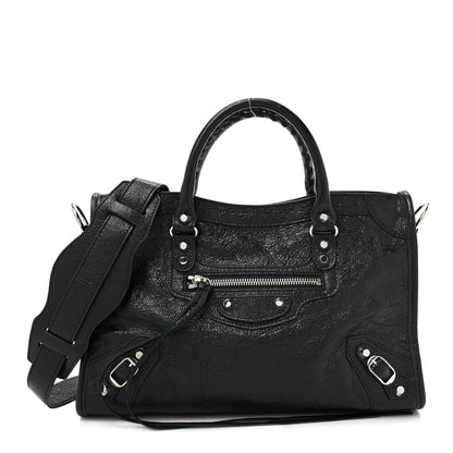 Balenciaga Agneau Classic Silver Hardware S City Black 1 of 10