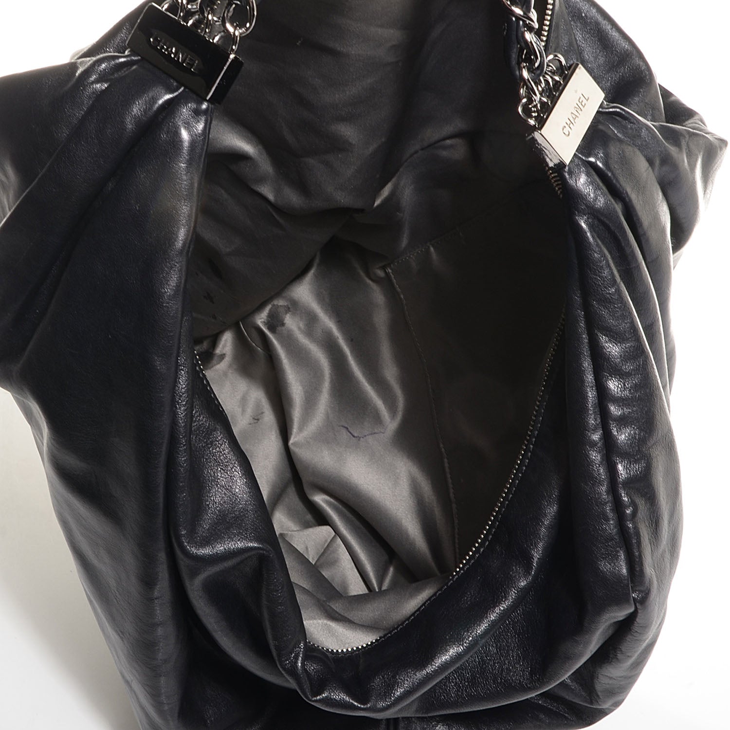 Chanel Lambskin Large Rock and Chain Hobo Black 5 of 9