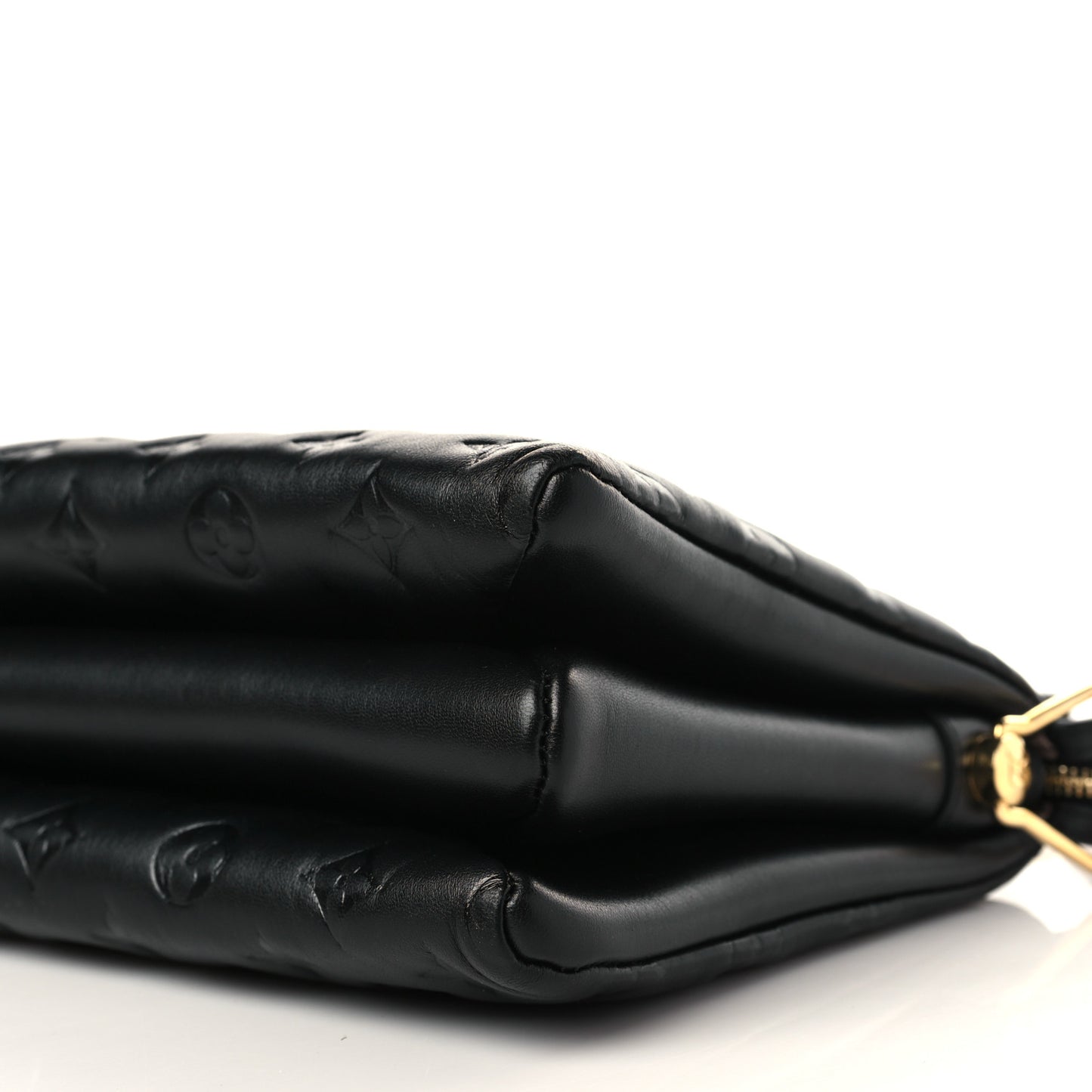 Lambskin Embossed Monogram Coussin PM Black