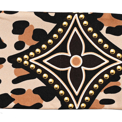 Louis Vuitton Silk Monogram LV World Bandeau Brown 5 of 5